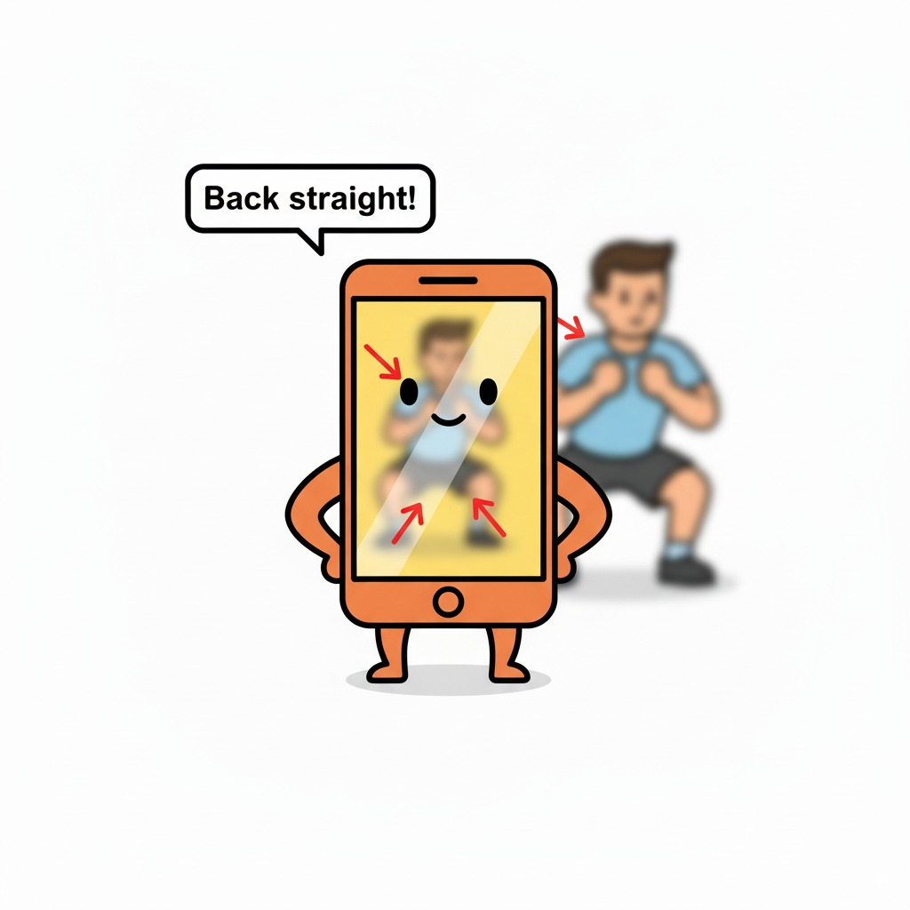 Gimli character watching and guiding a workout