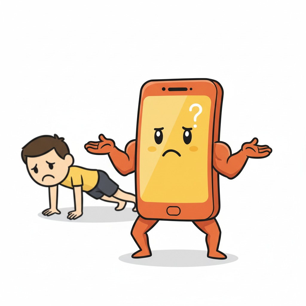 Confused Gimli looking at bad workout form